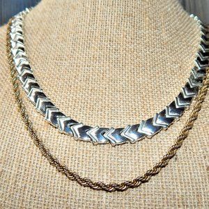 Dynamic Duo~Avon Magnetic  & Korean Rope Necklaces